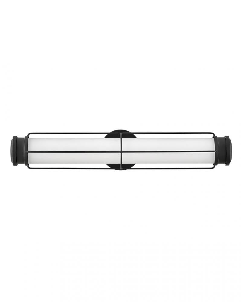 Hinkley Saylor Bathroom Wall Sconce Black, Steel