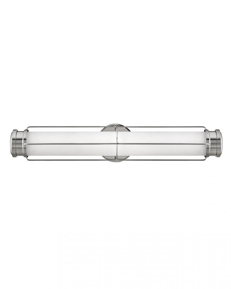Hinkley Saylor Bathroom Wall Sconce, 1-Light, LED, Nickel, 4.5"H (54302PN 9U77T)
