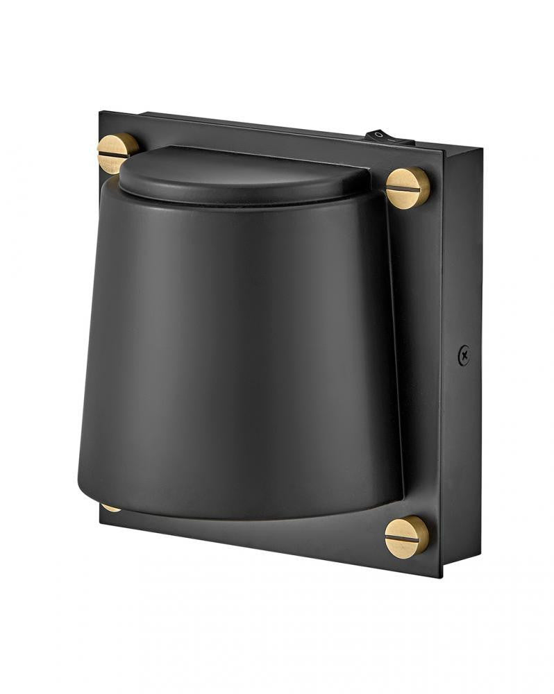 Hinkley Scout Bathroom Wall Sconce Black, Steel