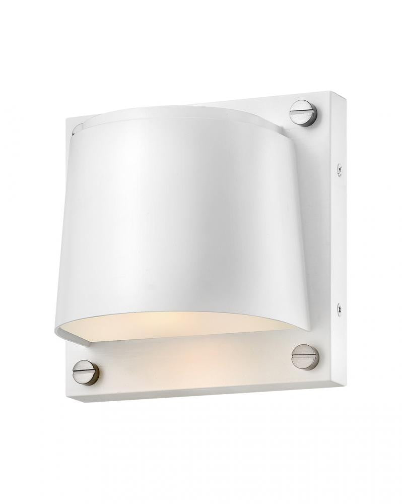 Hinkley Scout Outdoor Wall Lantern, 1-Light, White, 6.5"H (20020SW-LL 9U670)
