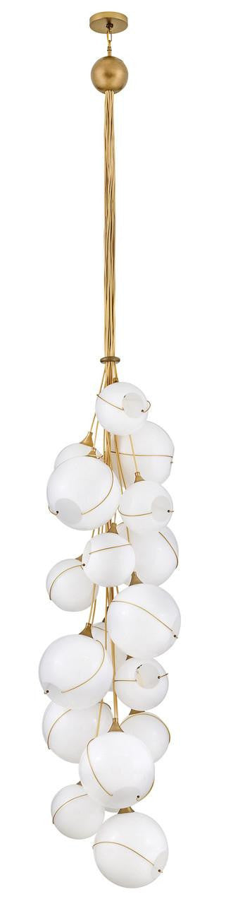 Hinkley Skye Double XL Multi Tier Chandelier Heritage Brass