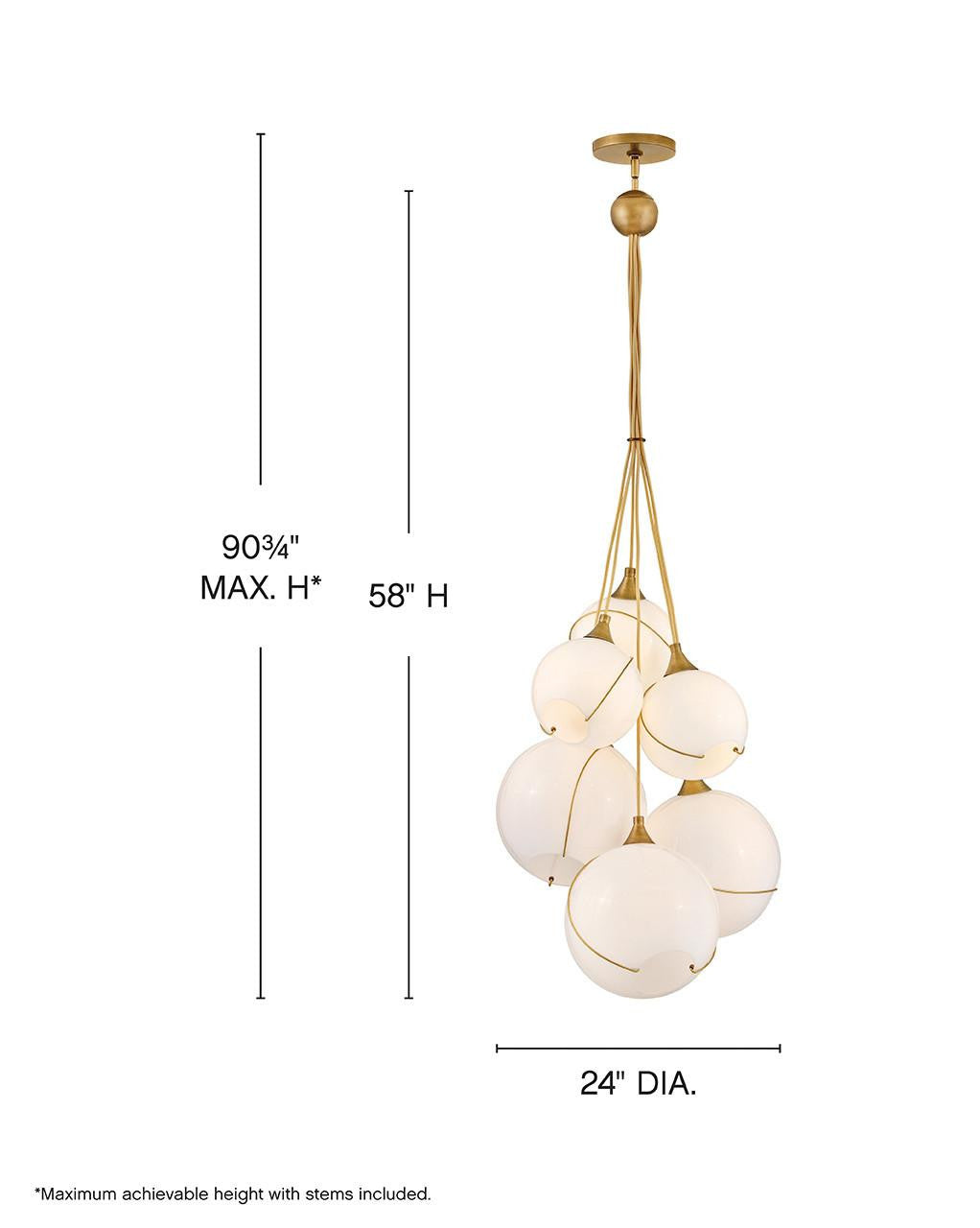 Hinkley Skye Medium Six Light Multi Tier Chandelier