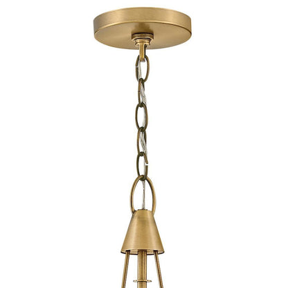 Hinkley Slim Small Pendant Lacquered Dark Brass