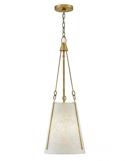 Hinkley Slim Small Pendant Lacquered Dark Brass