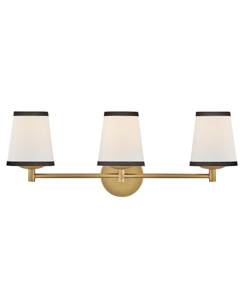 Hinkley Sonia Medium Three Light Vanity Lacquered Brass