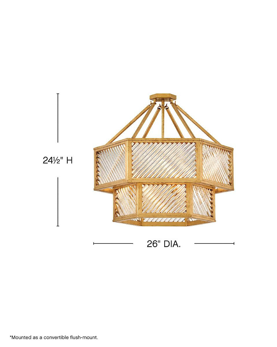 Hinkley Sura Medium Convertible Chandelier