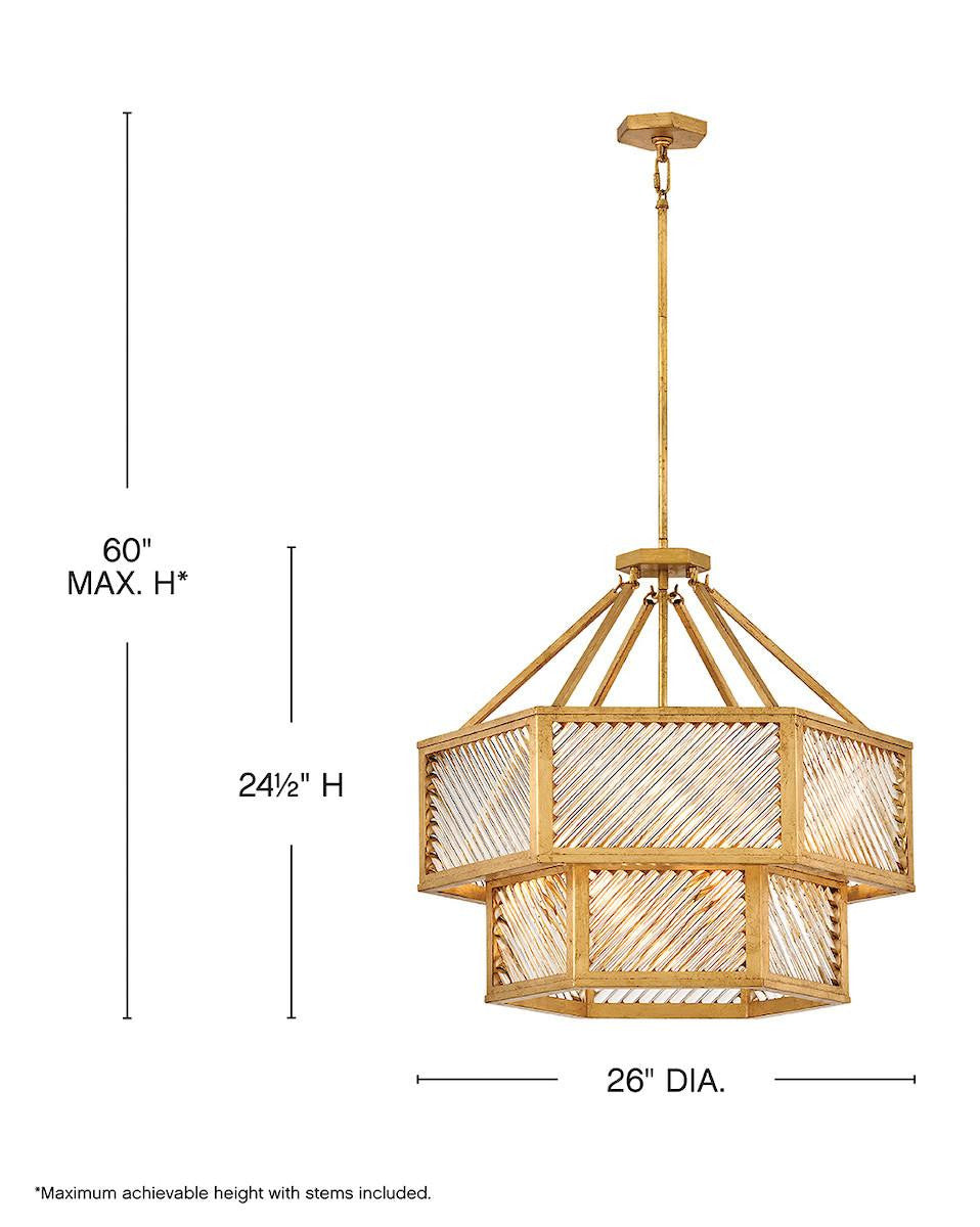Hinkley Sura Medium Convertible Chandelier