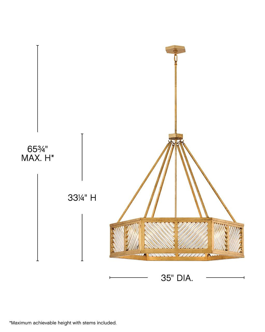 Hinkley Sura Medium Drum Chandelier