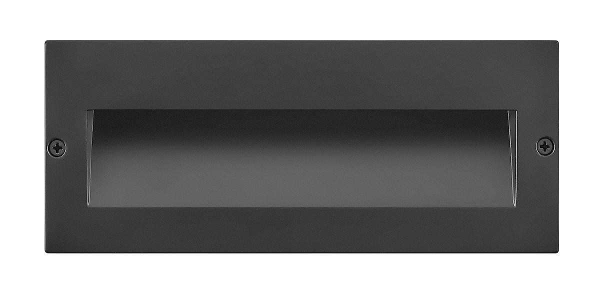 Hinkley Taper 12V Wide Horizontal Step Light Matte Black Stainless