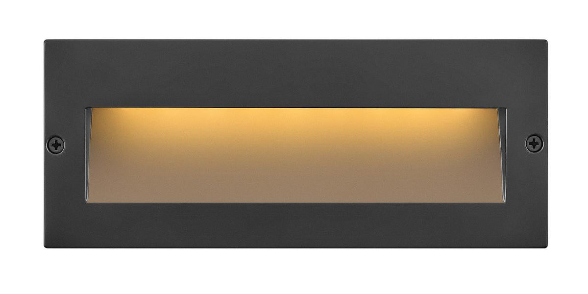 Hinkley Taper 12V Wide Horizontal Step Light Matte Black Stainless