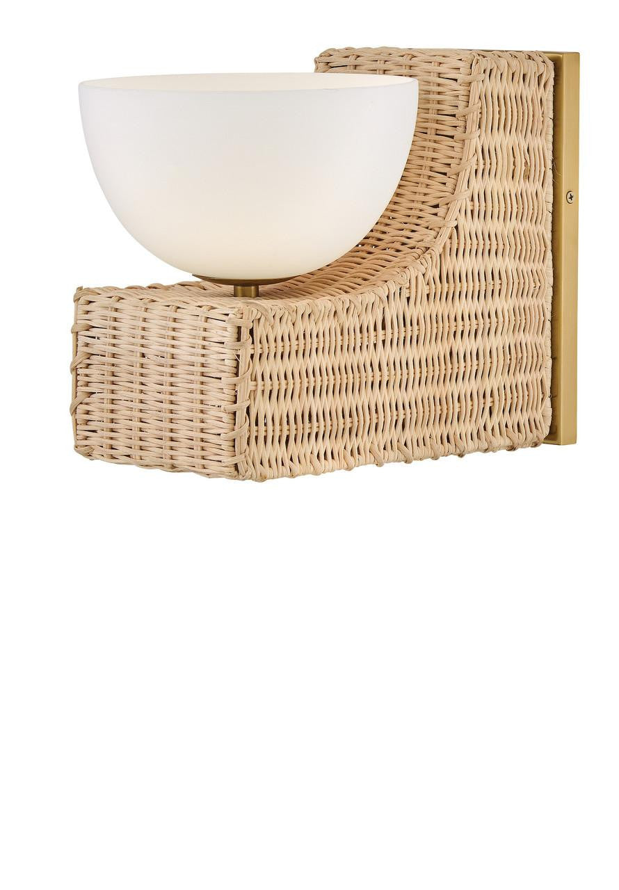 Hinkley Thalia Medium Single Light Sconce Lacquered Brass