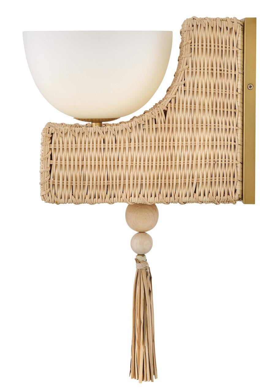Hinkley Thalia Medium Single Light Sconce Lacquered Brass