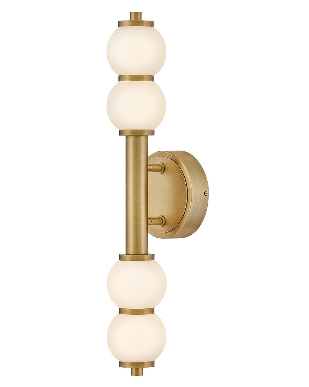 Hinkley Trigo Large LED Sconce Lacquered Brass 6.0"W x 24.0"H x 6.0"L