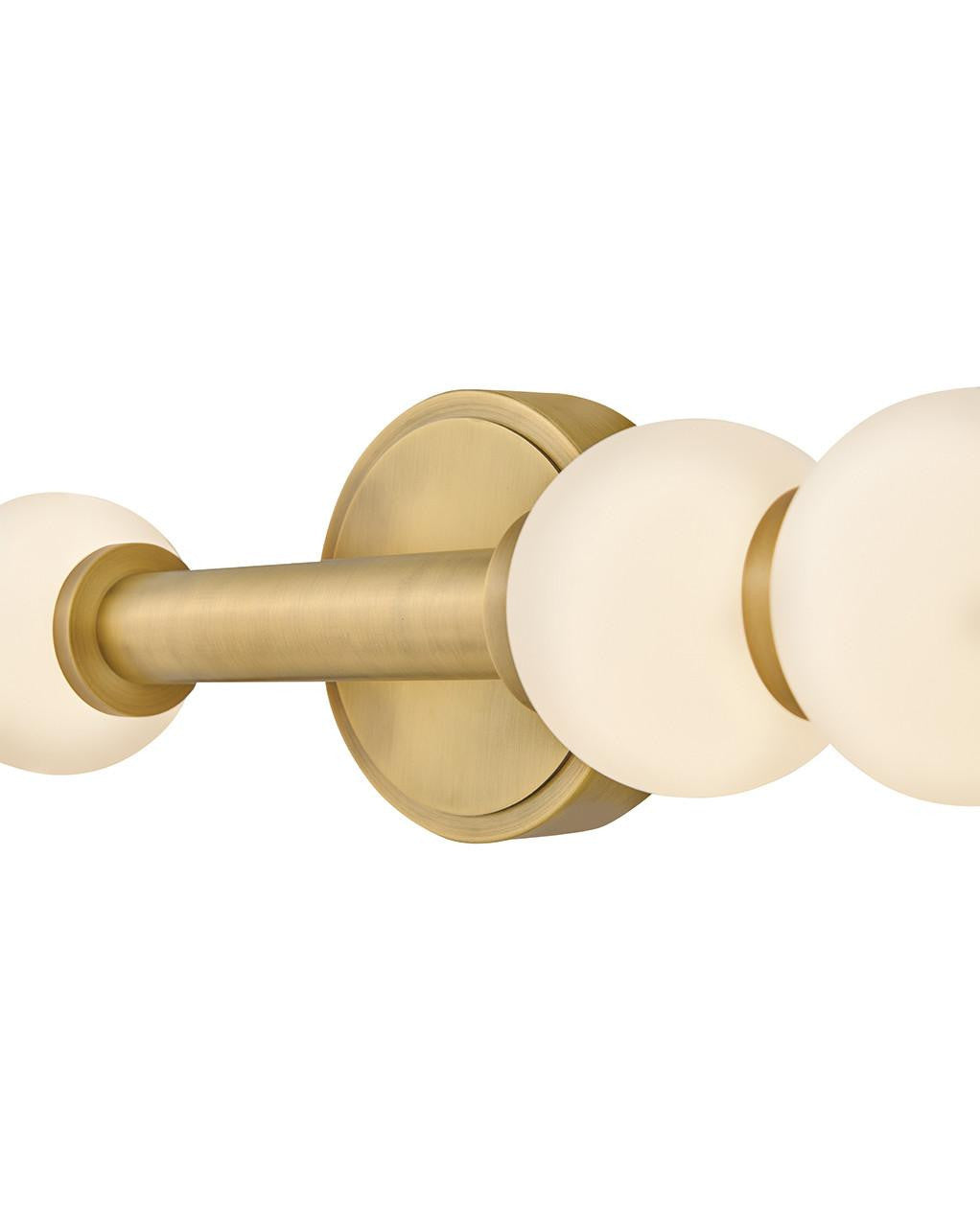 Hinkley Trigo Large LED Sconce Lacquered Brass 6.0"W x 31.25"H x 6.0"L