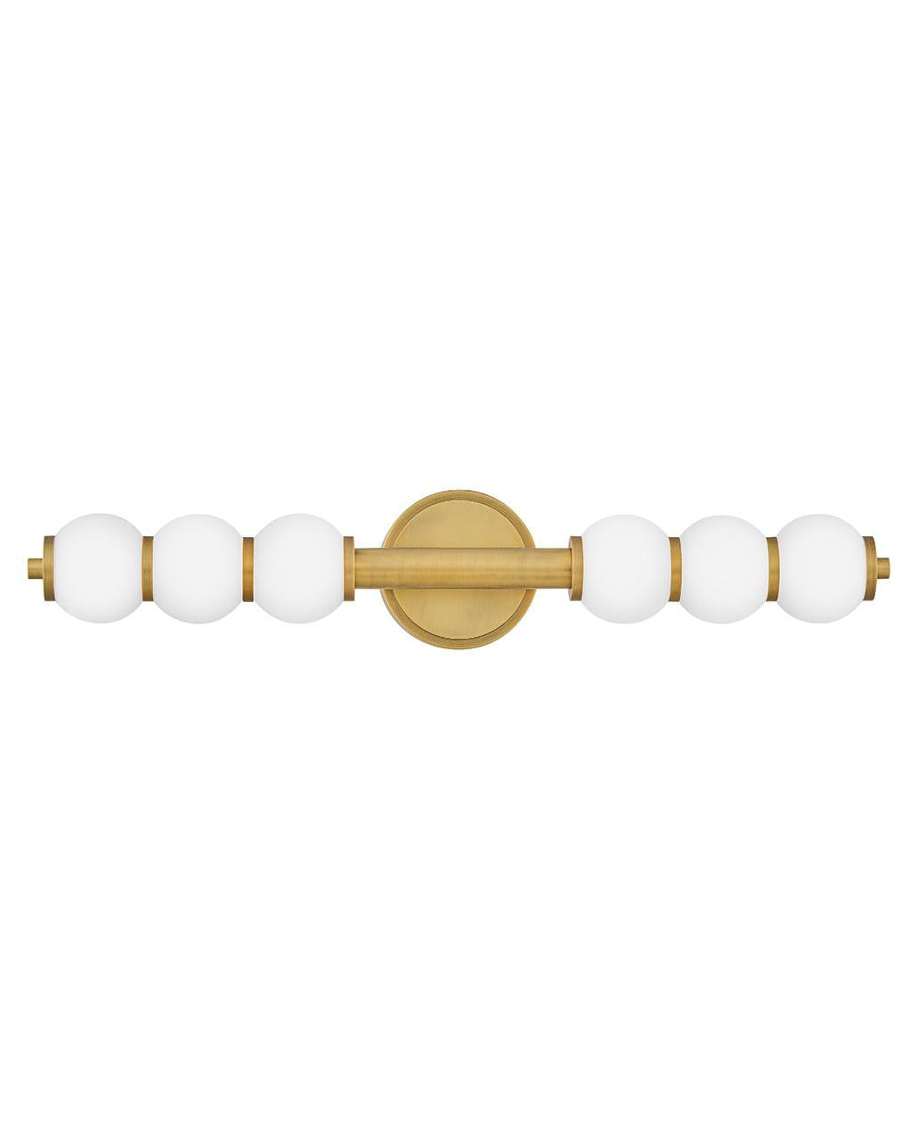 Hinkley Trigo Large LED Sconce Lacquered Brass 6.0"W x 31.25"H x 6.0"L