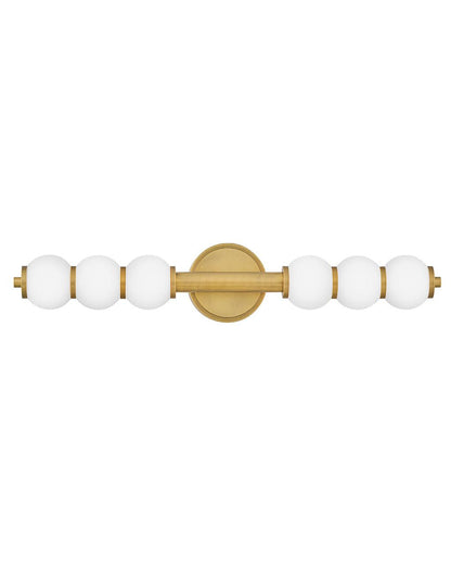 Hinkley Trigo Large LED Sconce Lacquered Brass 6.0"W x 31.25"H x 6.0"L