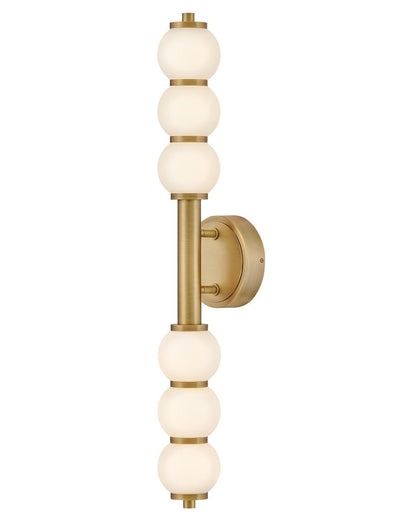 Hinkley Trigo Large LED Sconce Lacquered Brass 6.0"W x 31.25"H x 6.0"L