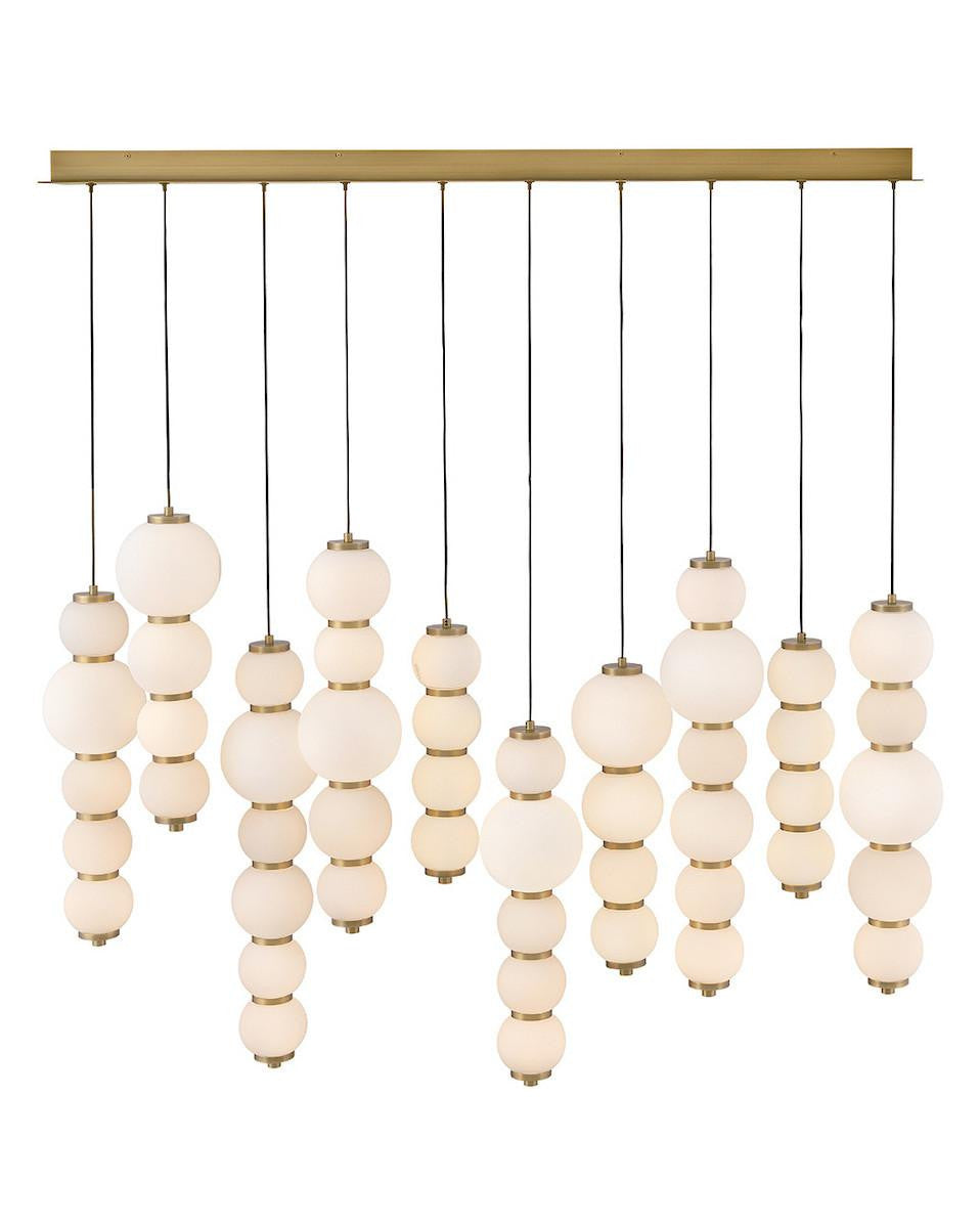 Hinkley Trigo Large Multi Light Linear Chandelier