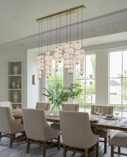 Hinkley Trigo Large Multi Light Linear Chandelier
