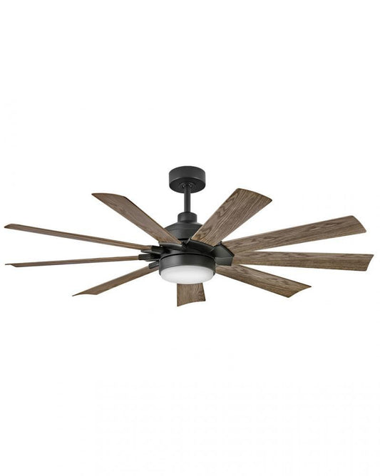 Hinkley Turbine Ceiling Fan 9-Blade Steel, Matte Black
