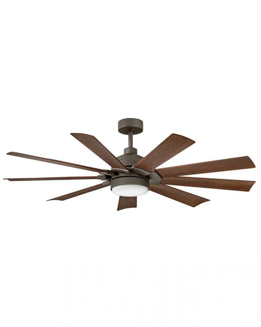 Hinkley Turbine Ceiling Fan 9-Blade Steel, Metallic Bronze