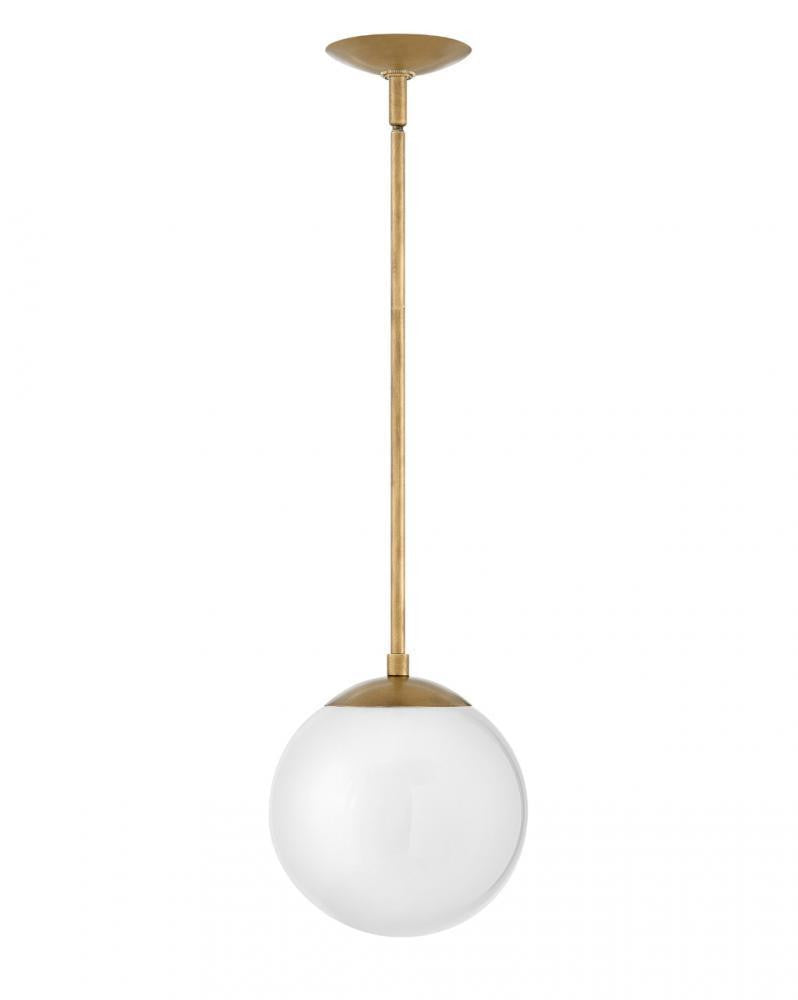 Hinkley Warby Down Pendant, 1-Light, Light Brass, 10.75"H (3747HB-WH 9Q9HW)