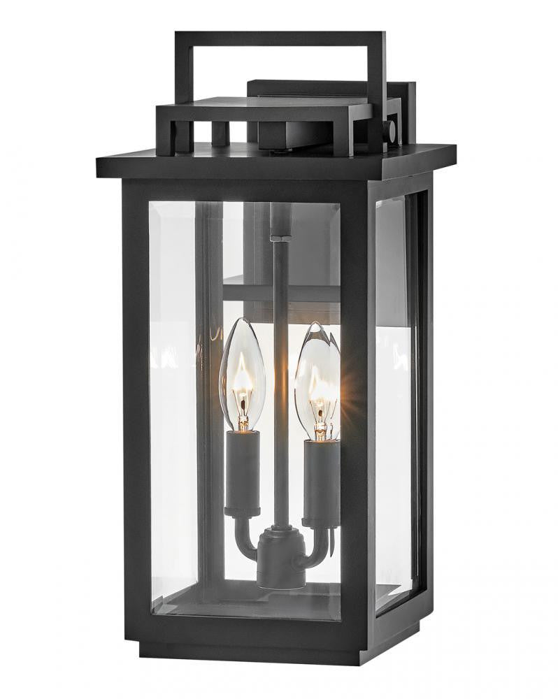 Hinkley Winthorpe Medium Wall Mount Lantern Black