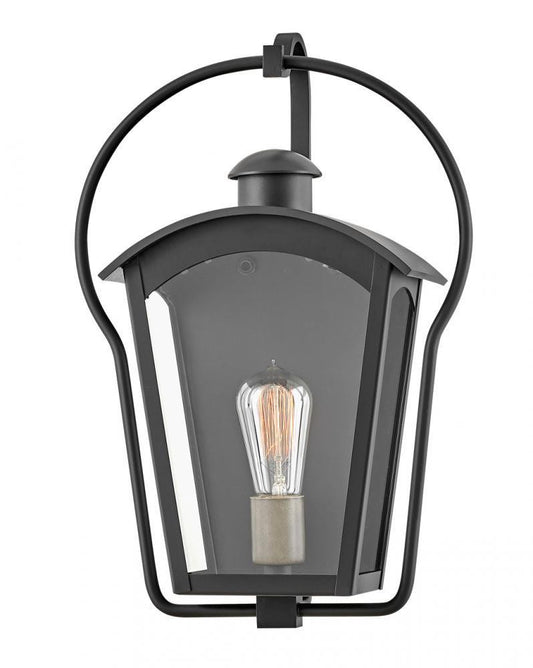 Hinkley Yale Outdoor Wall Lantern Aluminum, Black