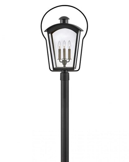 Hinkley Yale Pier Mount Light Aluminum, Black