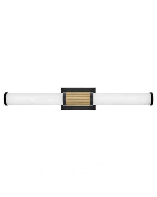 Hinkley Zevi Large LED Vanity Black, Lacquered Brass