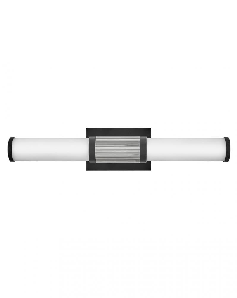 Hinkley Zevi Medium LED Vanity Black, Chrome
