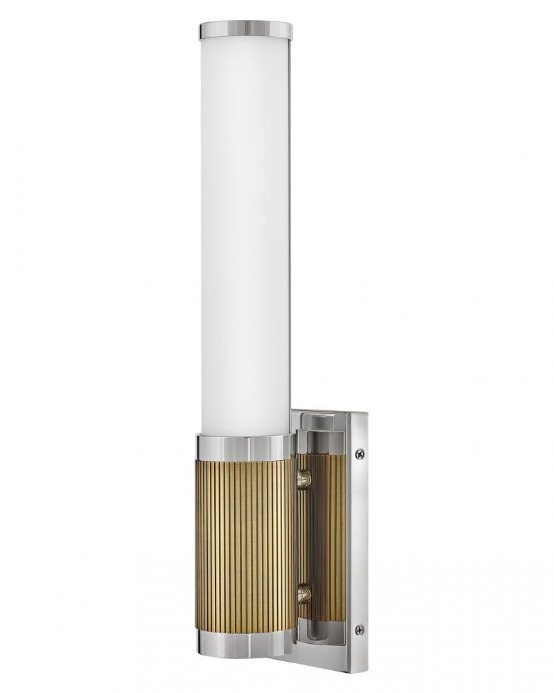 Hinkley Zevi Small LED Bath Wall Sconce Polished Nickel