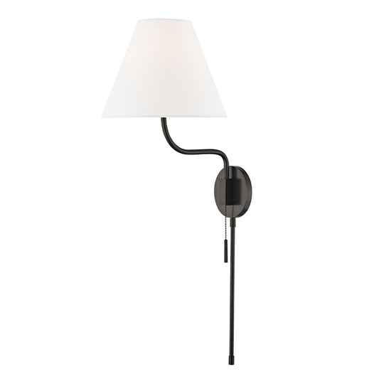 Mitzi by Hudson Valley Lighting Patti Wall Sconce with Plug Bronze, Olde Bronze