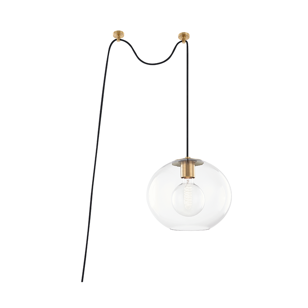 Mitzi by Hudson Valley Lighting Margot Large Swag Pendant Brass, Antique Brass, Aged Brass