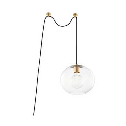 Mitzi by Hudson Valley Lighting Margot Large Swag Pendant Brass, Antique Brass, Aged Brass