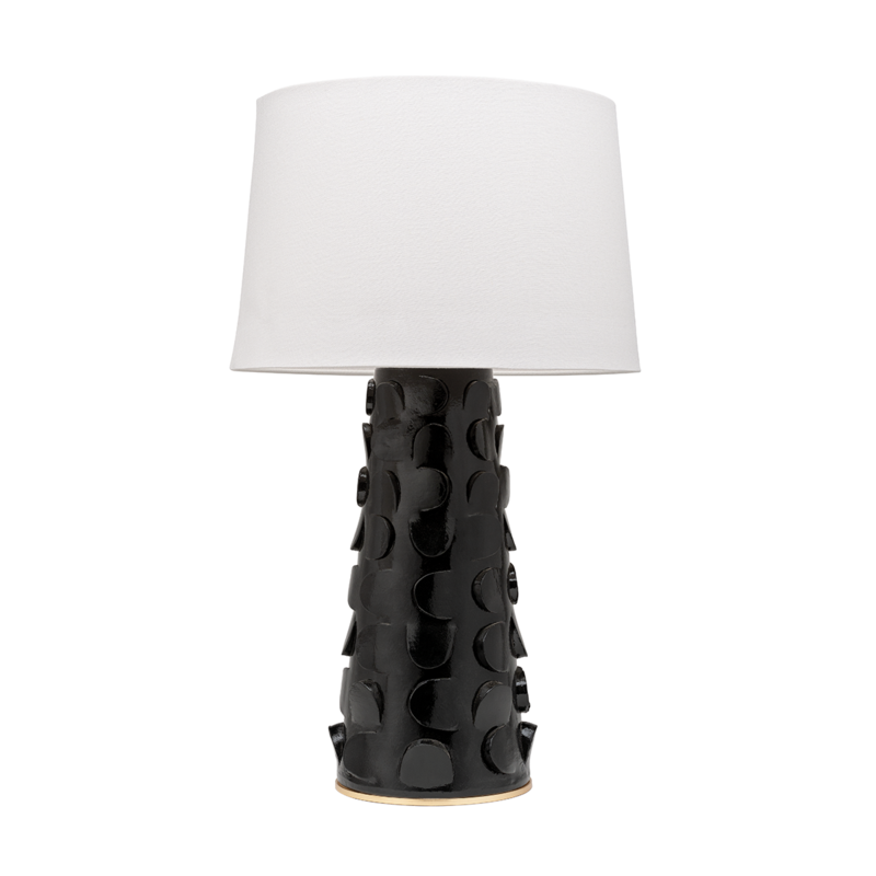 Mitzi by Hudson Valley Lighting Naomi Table Lamp Black, Gold Leaf