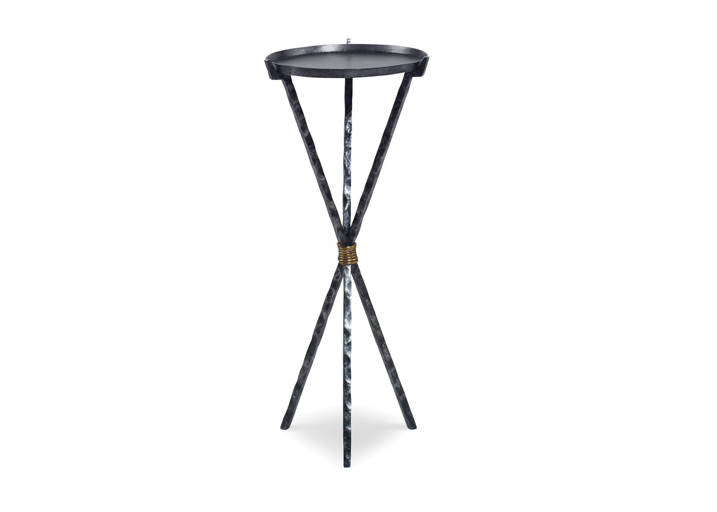 Maitland-Smith Lute Accent Table Textured Iron