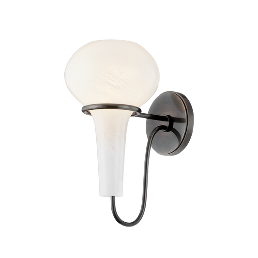 Hudson Valley Adams Corner Wall Sconce Black Nickel