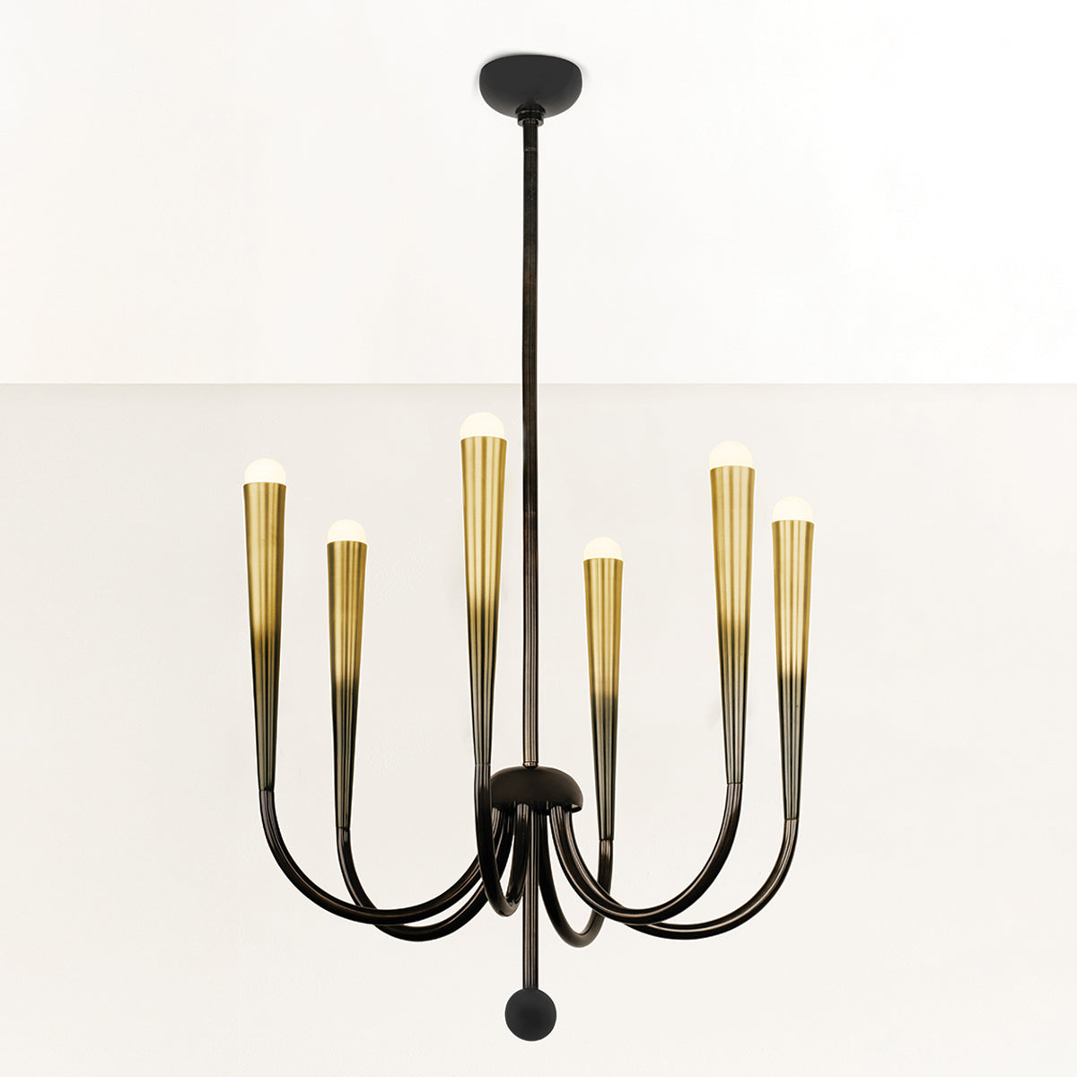 Hudson Valley Adley 6-Light Chandelier in Gradient Brass, alternate view 2