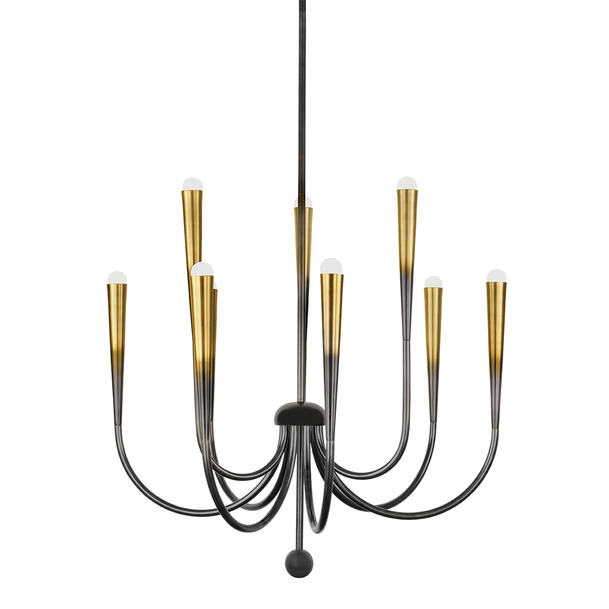 Hudson Valley Adley 9-Light Chandelier Gradient Brass