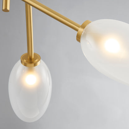 Hudson Valley Alberton 3-Light Chandelier in Aged Brass, alternate view 1