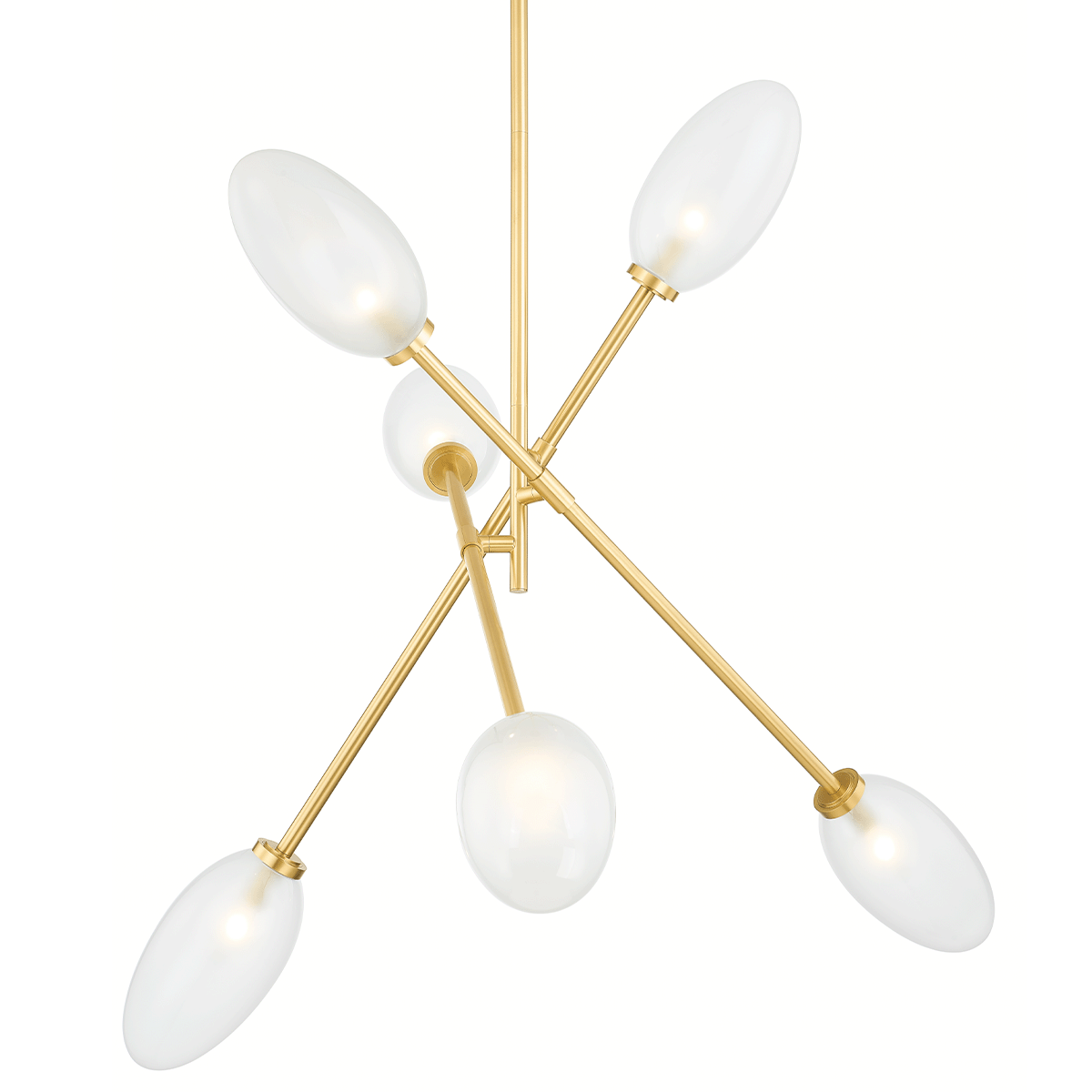 Hudson Valley Alberton 6-Light Chandelier Aged Brass