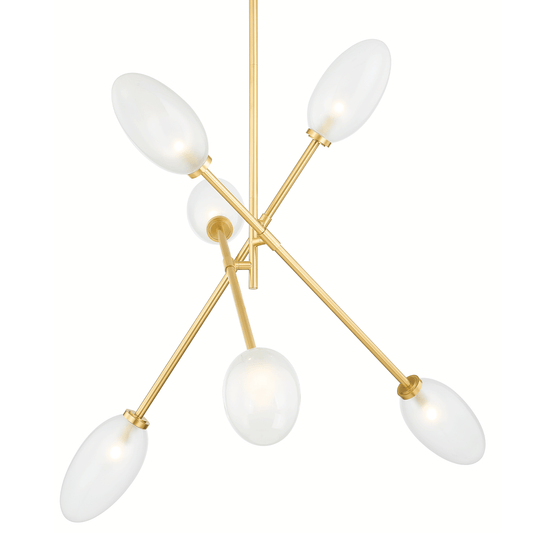 Hudson Valley Alberton 6-Light Chandelier Aged Brass