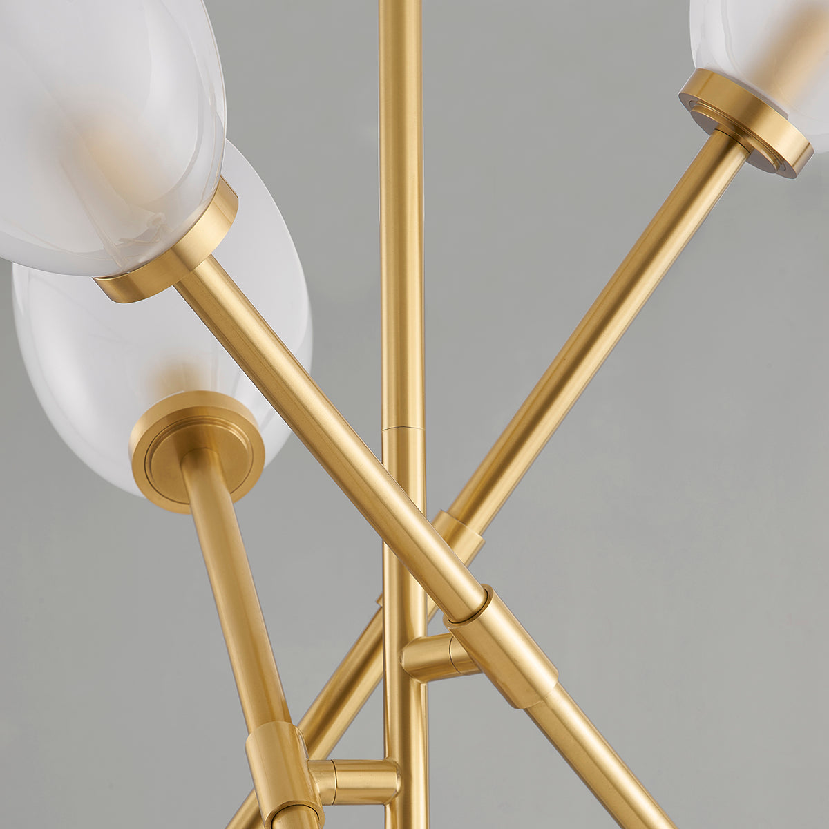 Hudson Valley Alberton 6-Light Chandelier in Aged Brass, alternate view 1