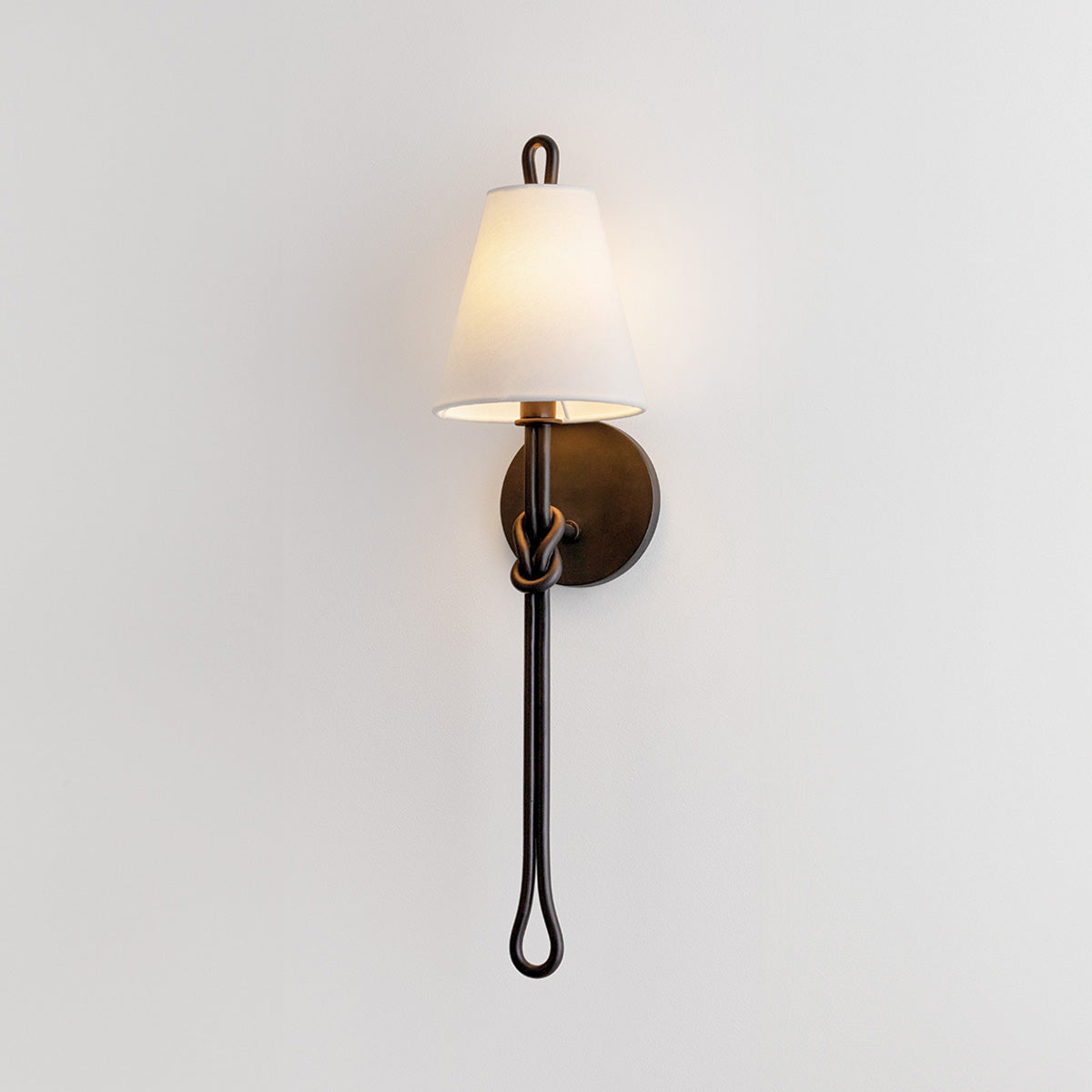 Hudson Valley Alburgh Wall Sconce in Aged Iron, alternate view 1