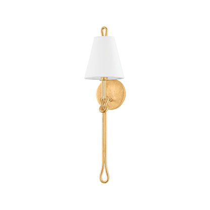 Hudson Valley Alburgh Wall Sconce Vintage Gold Leaf