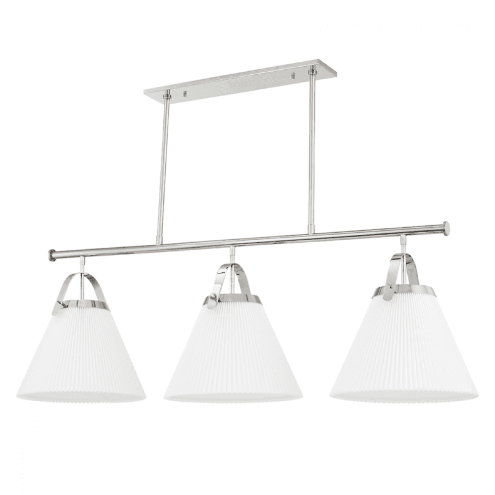 Hudson Valley Aldridge Linear Chandelier Nickel