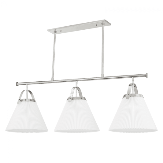 Hudson Valley Aldridge Linear Chandelier Nickel