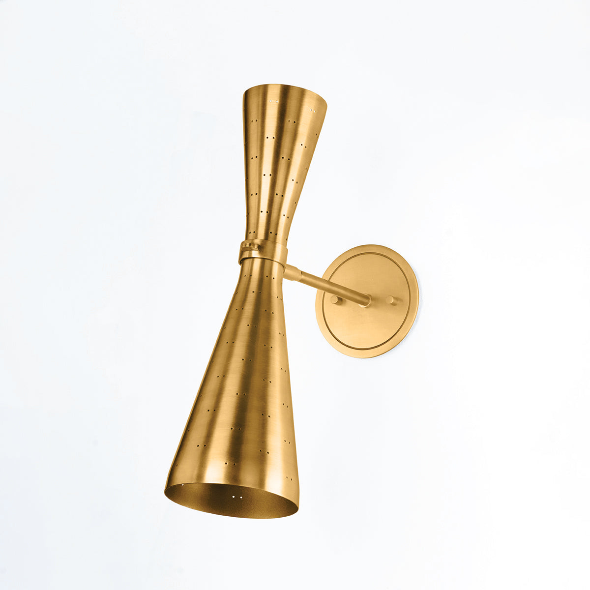 Hudson Valley Allanton 2-Light Wall Sconce Aged Brass detail view 1