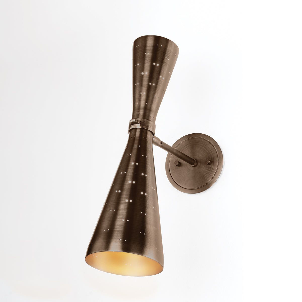 Hudson Valley Allanton 2-Light Wall Sconce Historic Bronze detail view 2